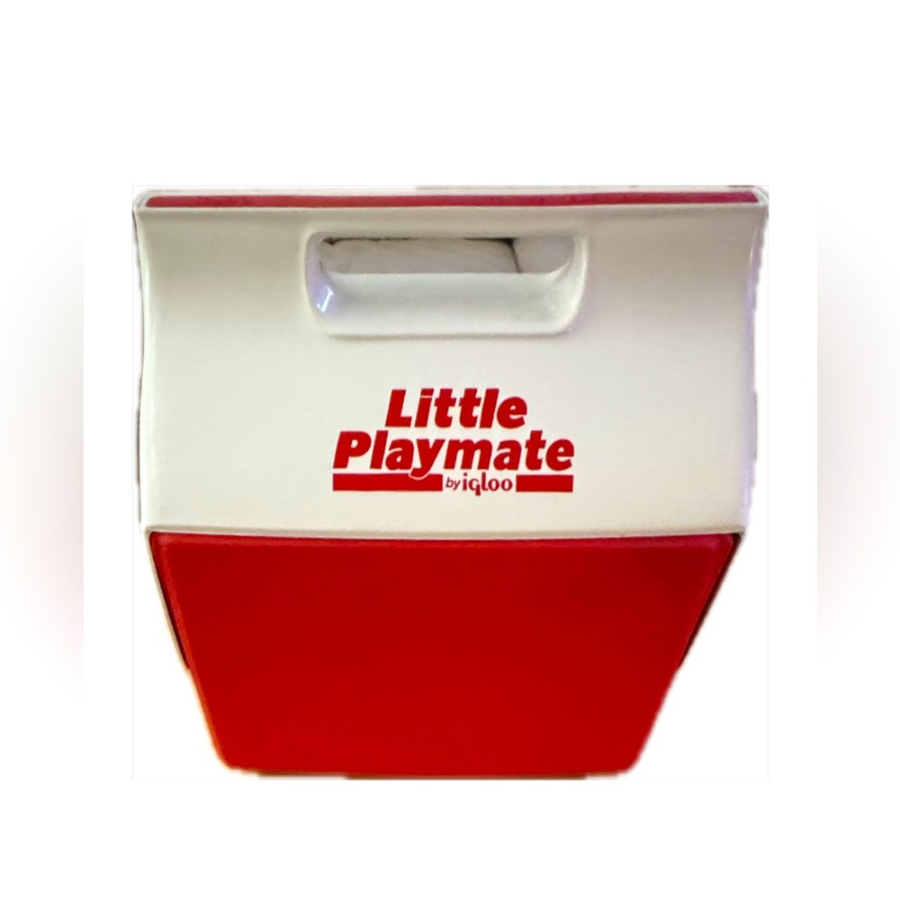 😎Vintage 1992 Red Little Playmate by Igloo Lunch Box Cooler in great condition